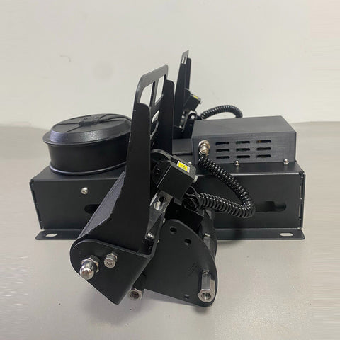 Force Feedback Rudder Pedals, All-Metal Flight Simulator Pedals with Dual Load Cell Linear Brakes, Compatible with DCS, X-Plane 11/12, MSFS 2020/2024