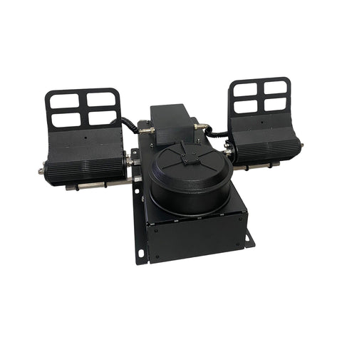 Force Feedback Rudder Pedals, All-Metal Flight Simulator Pedals with Dual Load Cell Linear Brakes, Compatible with DCS, X-Plane 11/12, MSFS 2020/2024
