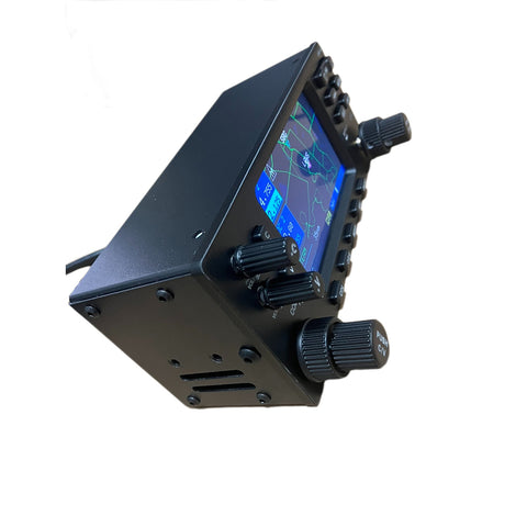 GNS-430 Style GPS Avionics Panel, CNC Resin Finish with 4" Display, Dual Encoder Controls, Flight Simulator Hardware for MSFS 2024/2020 & X-Plane 12
