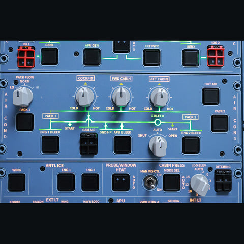 Hoowalt D111 A32X 1/1 Scale Light OVHD OVERHEAD Panel HOME Setup (Pre-sale)