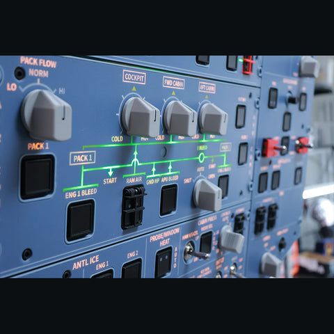 Hoowalt D111 A32X 1/1 Scale Light OVHD OVERHEAD Panel HOME Setup (Pre-sale)