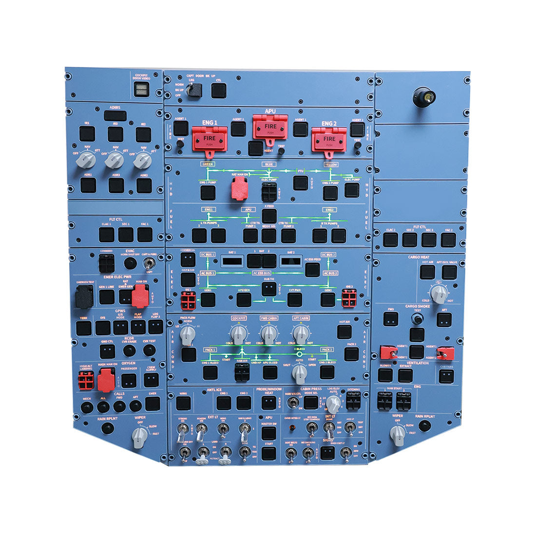 Hoowalt D111 A32X 1/1 Scale Light OVHD OVERHEAD Panel HOME Setup (Pre-sale)