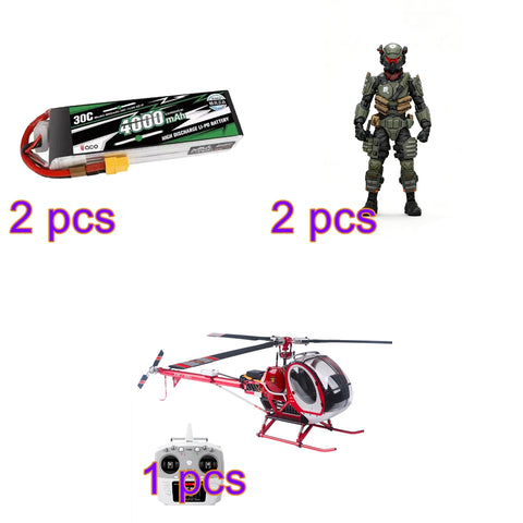 JCZK 300C PRO 2.4G 12CH Flybarless RC Helicopter Model with H1 PRO Smart Flight Control and GPS Positioning