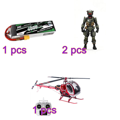 JCZK 300C PRO 2.4G 12CH Flybarless RC Helicopter Model with H1 PRO Smart Flight Control and GPS Positioning