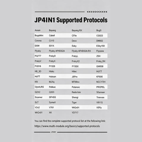 Jumper JP4IN1 MICRO JR 4-in-1 Multi-Protocol External Module, Compatible with 40+ Protocols, Standard JR Module Bay