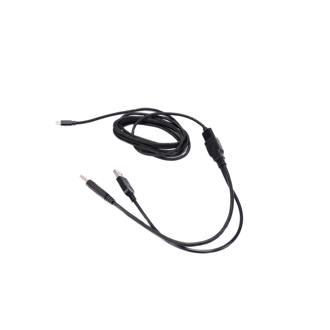USB 3.0 Extension Cable, Dual A Male to A Female Adapter, High-Speed Data Transfer Cable with Auxiliary Power for External Hard Drives