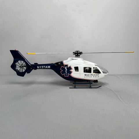 ROBAN EC135 450 Scale RC Helicopter 2.4G 6CH Realistic Four-Rotor RC Helicopter with GPS Positioning Left/Right Hand Control (RTF Version))