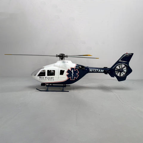 ROBAN EC135 450 Scale RC Helicopter 2.4G 6CH Realistic Four-Rotor RC Helicopter with GPS Positioning Left/Right Hand Control (RTF Version))