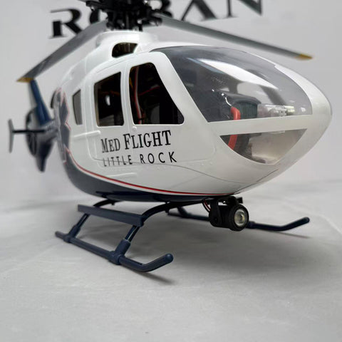 ROBAN EC135 450 Scale RC Helicopter 2.4G 6CH Realistic Four-Rotor RC Helicopter with GPS Positioning Left/Right Hand Control (RTF Version))