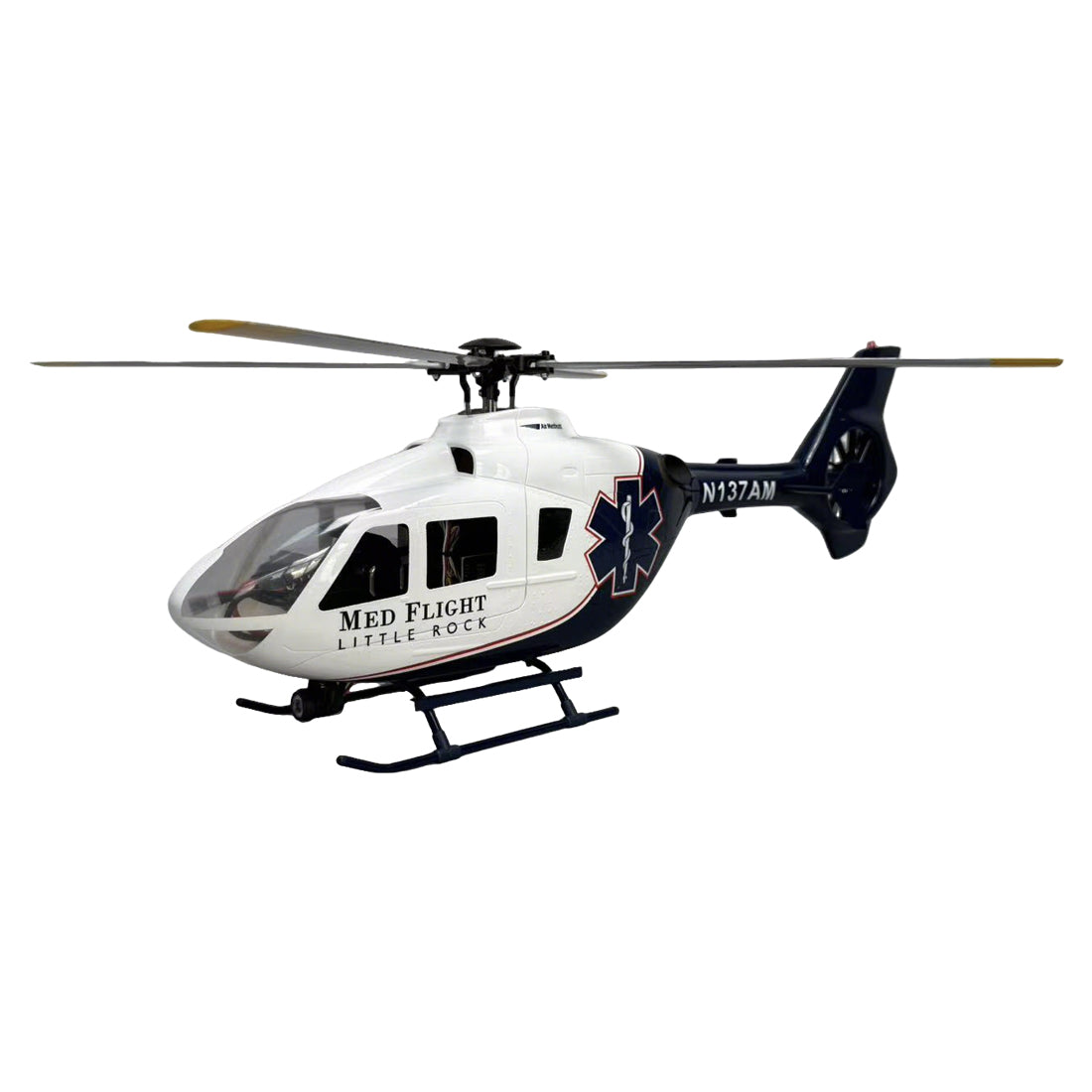 ROBAN EC135 450 Scale RC Helicopter 2.4G 6CH Realistic Four-Rotor RC Helicopter with GPS Positioning Left/Right Hand Control (RTF Version))