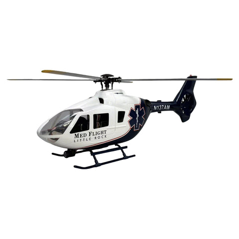 ROBAN EC135 450 Scale RC Helicopter 2.4G 6CH Realistic Four-Rotor RC Helicopter with GPS Positioning Left/Right Hand Control (RTF Version))