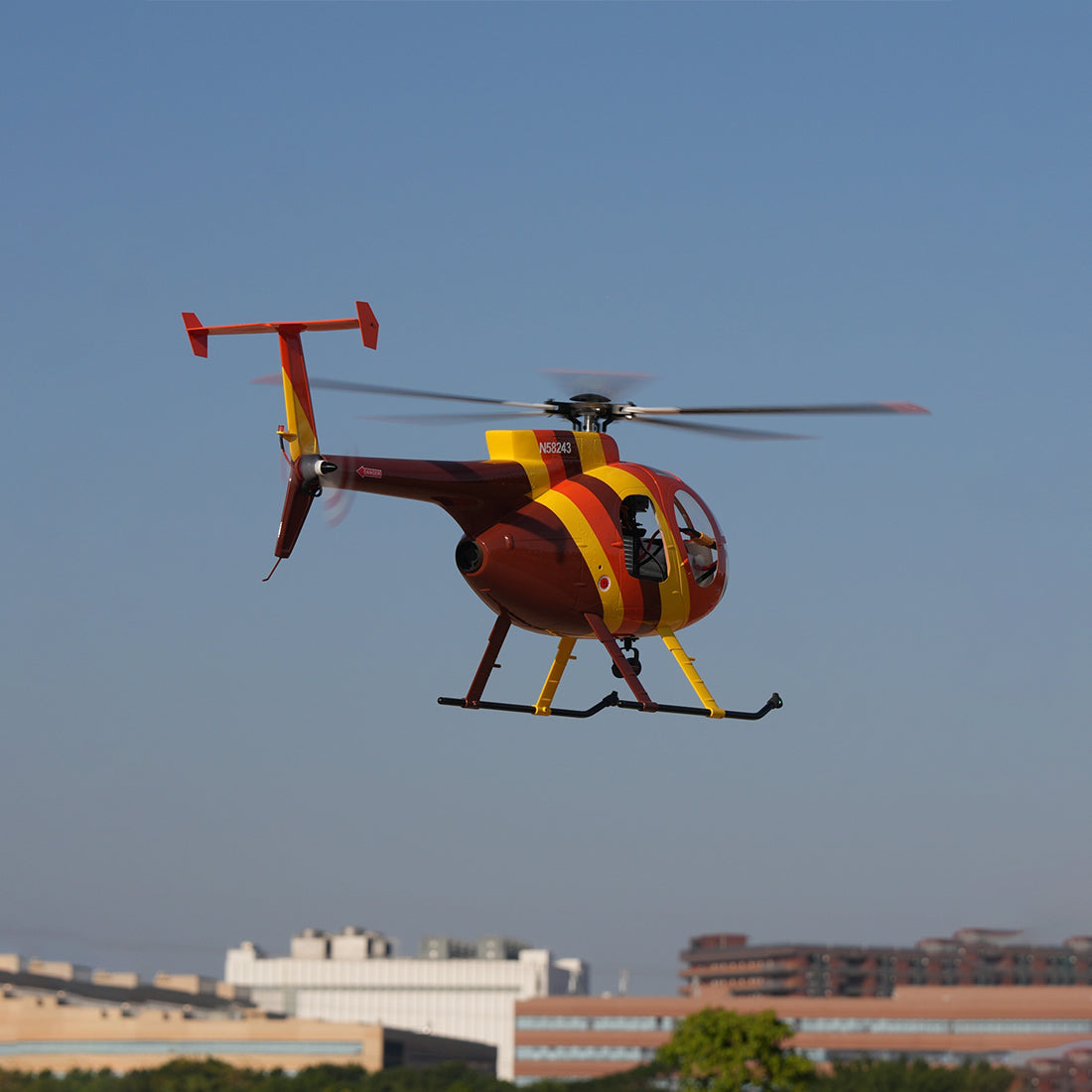 ROBAN MD500 470 Class RC Helicopter, 2.4GHz 6CH Five-Wing with GPS Positioning Searchlight Left/Right Hand Control (RTF Version)
