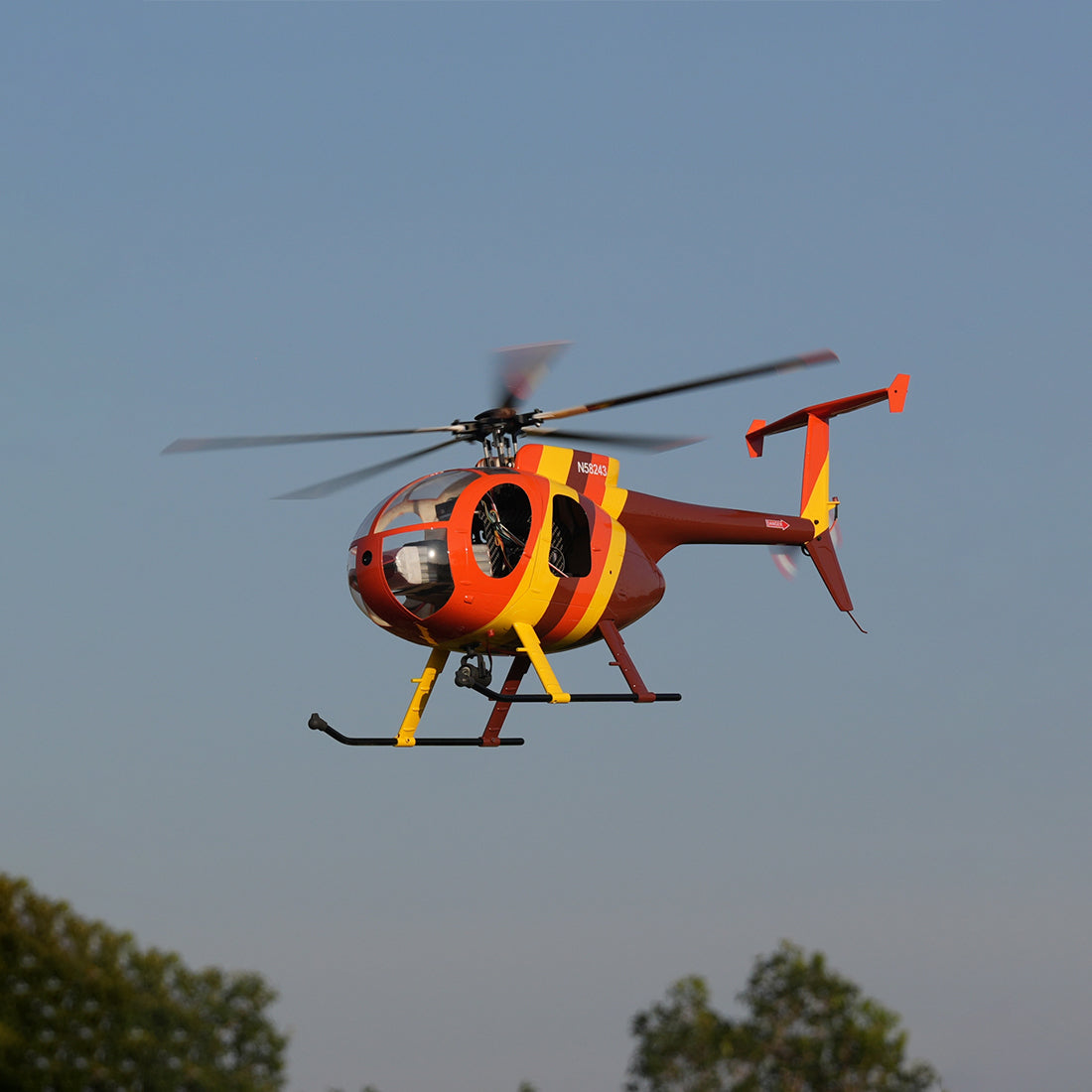 ROBAN MD500 470 Class RC Helicopter, 2.4GHz 6CH Five-Wing with GPS Positioning Searchlight Left/Right Hand Control (RTF Version)