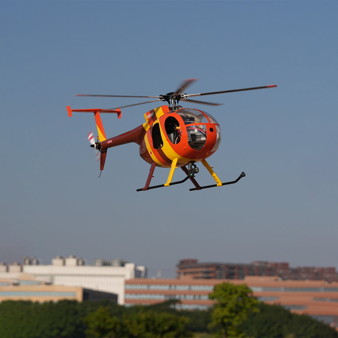 ROBAN MD500 470 Class RC Helicopter, 2.4GHz 6CH Five-Wing with GPS Positioning Searchlight Left/Right Hand Control (RTF Version)
