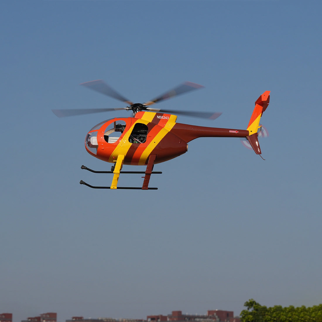 ROBAN MD500 470 Class RC Helicopter, 2.4GHz 6CH Five-Wing with GPS Positioning Searchlight Left/Right Hand Control (RTF Version)