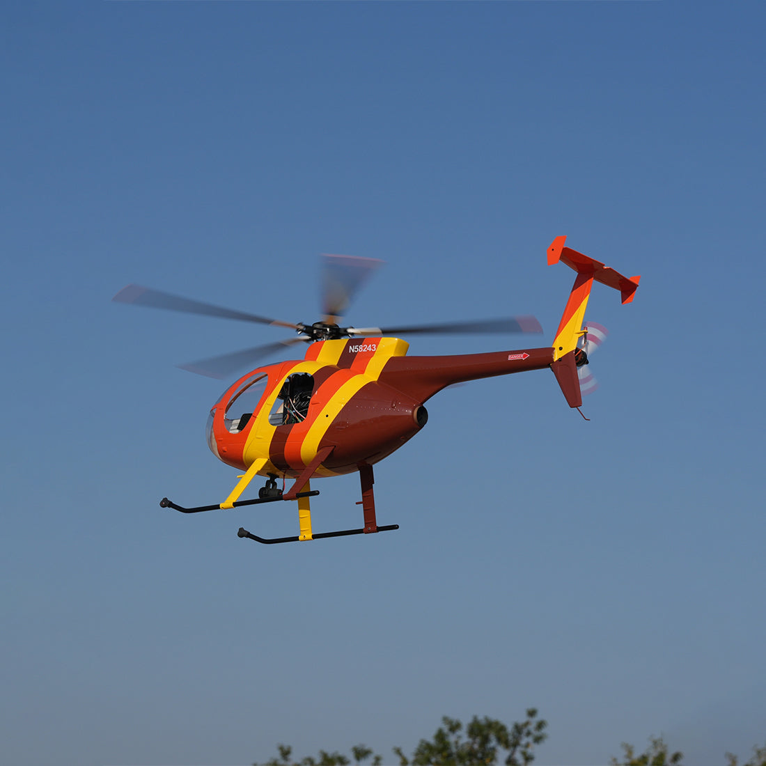 ROBAN MD500 470 Class RC Helicopter, 2.4GHz 6CH Five-Wing with GPS Positioning Searchlight Left/Right Hand Control (RTF Version)