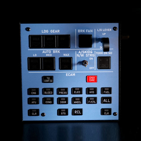 Rowsfire A103 V3.0 A32X/A31X/A350/XECAM HOME COCKPIT Landing Gear Indicator Integrated Panel for MSFS 2020/2024 - Compatible with Fenix, FBW & ini
