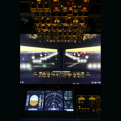 Rowsfire A108 V2 A32X A35X A38X PFD-ND-E/WD Home Flight Deck Panel — All-in-One Integrated Peripheral Instrument Secondary Display for Flight Simulation Games (Pre-sale)