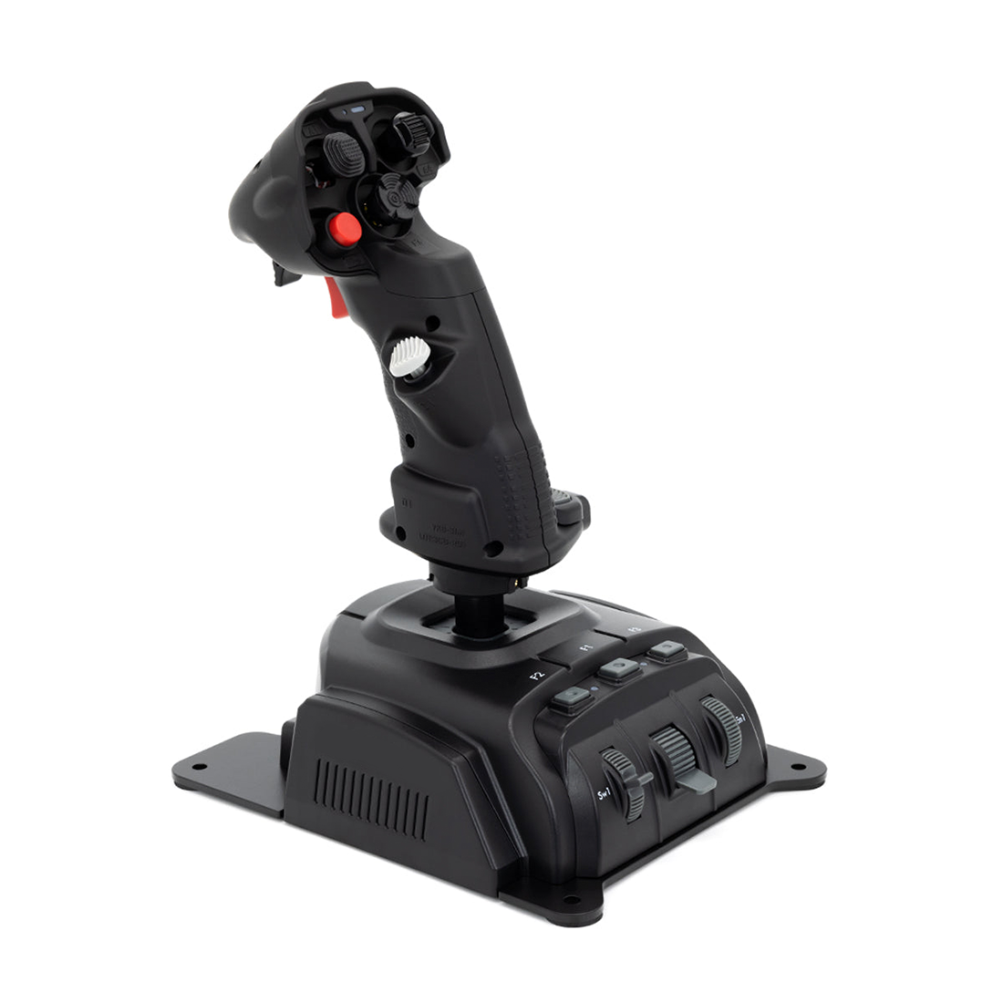 1/1 Scale GNE Flight Simulator Joystick Set (Stick + Base) - Compatible with Major Windows Combat Flight Simulators