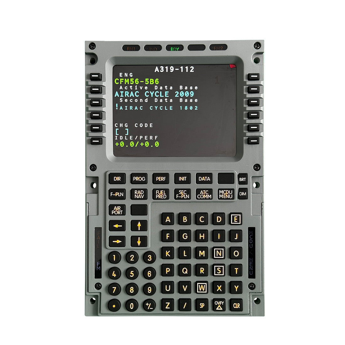 1/1 Scale Metal A32X MCDU Home Cockpit Panel for X-Plane, MSFS 2020/2024 - Compatible with Toliss A31x/A32x, FENIX/FBW/FSL A32x