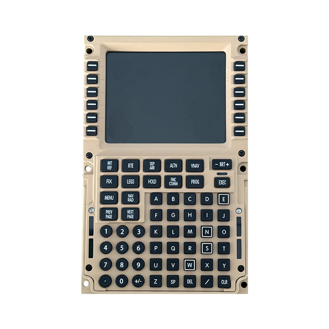 1/1 Scale Metal B777 CDU Home Cockpit Panel Compatible with MSFS 2020/2024, Prepar3D, X-Plane