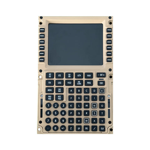 1/1 Scale Metal B777 CDU Home Cockpit Panel Compatible with MSFS 2020/2024, Prepar3D, X-Plane