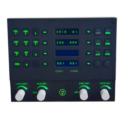1/1 Scale UFCP Up Front Control Panel for PC Flight Simulators, Compatible with JF-17, F/A-18 & F16