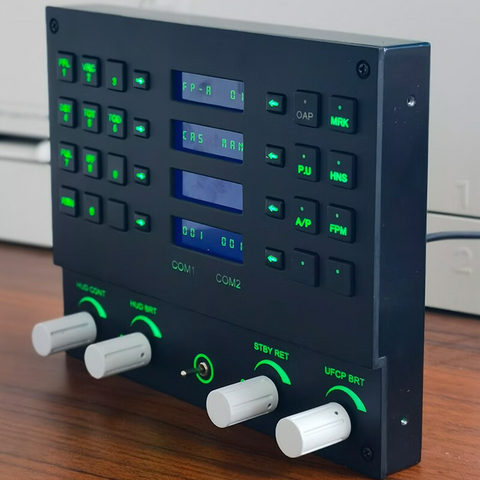1/1 Scale UFCP Up Front Control Panel for PC Flight Simulators, Compatible with JF-17, F/A-18 & F16