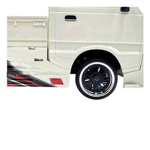 1/10 Scale 2.4G 4WD Full-Proportional Brushless RC Small Pickup Truck Model with Two Batteries