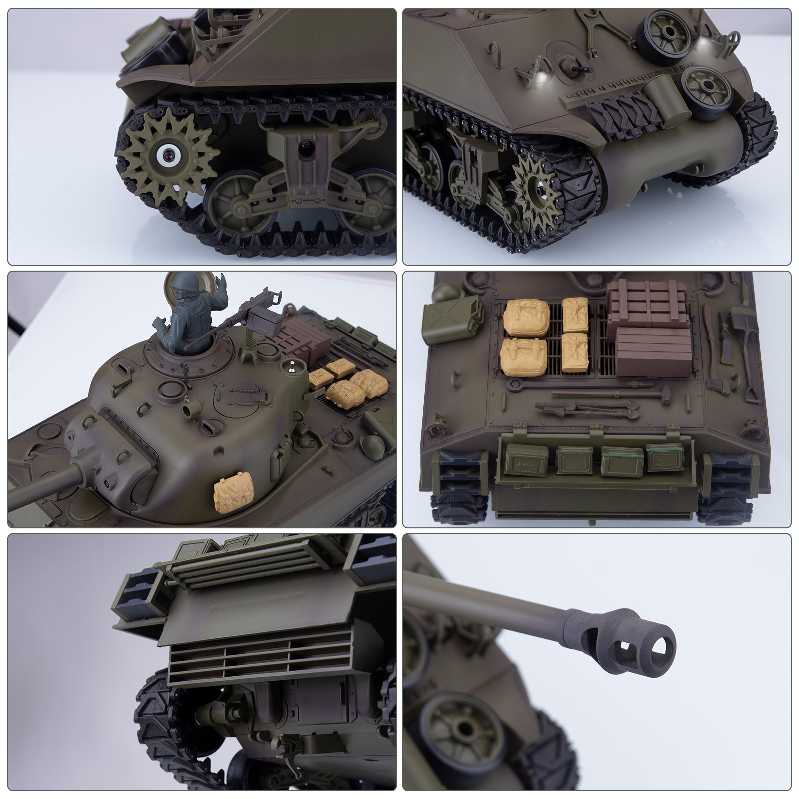 Heng Long RC US M4A3 Sherman Medium Tank | RTRhobby