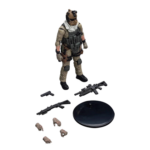 1/18 Scale Articulated Speicial Forces Soldier Figure,Compatible with 500-Class RC Helicopter