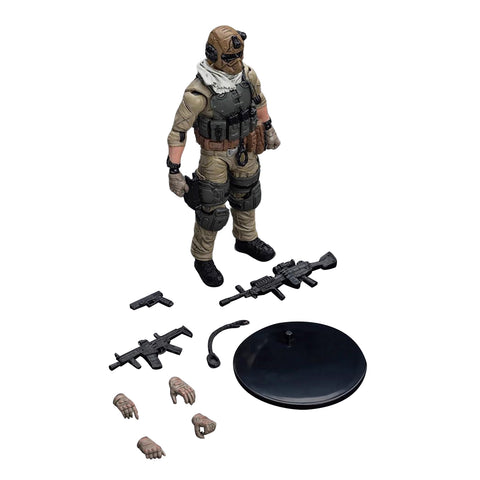 1/18 Scale Articulated Speicial Forces Soldier Figure,Compatible with 500-Class RC Helicopter