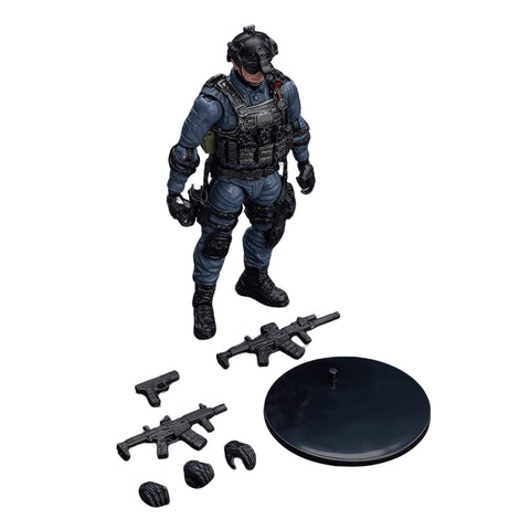 1/18 Scale Articulated Speicial Forces Soldier Figure,Compatible with 500-Class RC Helicopter