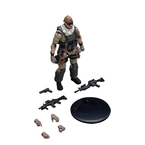 1/18 Scale Articulated Speicial Forces Soldier Figure,Compatible with 500-Class RC Helicopter