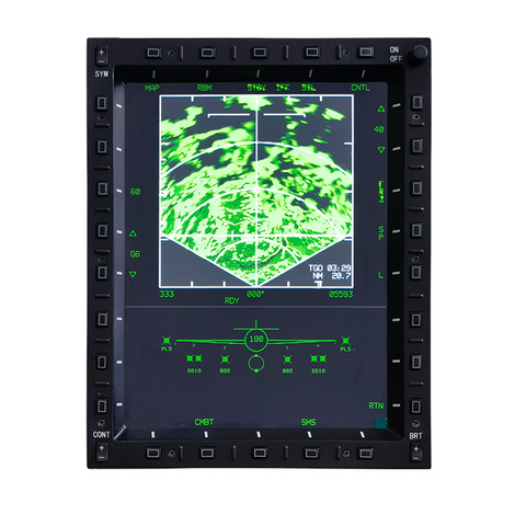 10.4-Inch Military-Grade LCD MFCD Display - Full-Size Multi-Function Color Panel for PC Flight Simulators, Compatible with JF-17, F/A-18 & F16