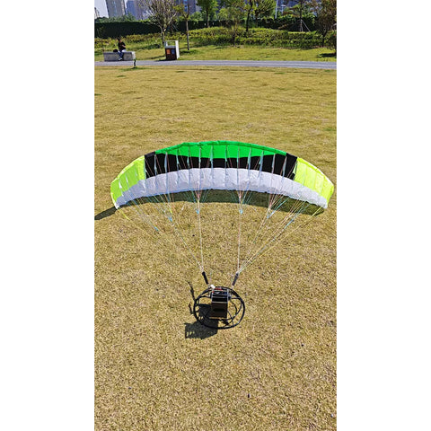2.4G 1.5m Wingspan RC Electric Stunt Paraglider Model with Wheeled Cart (RTF Version)
