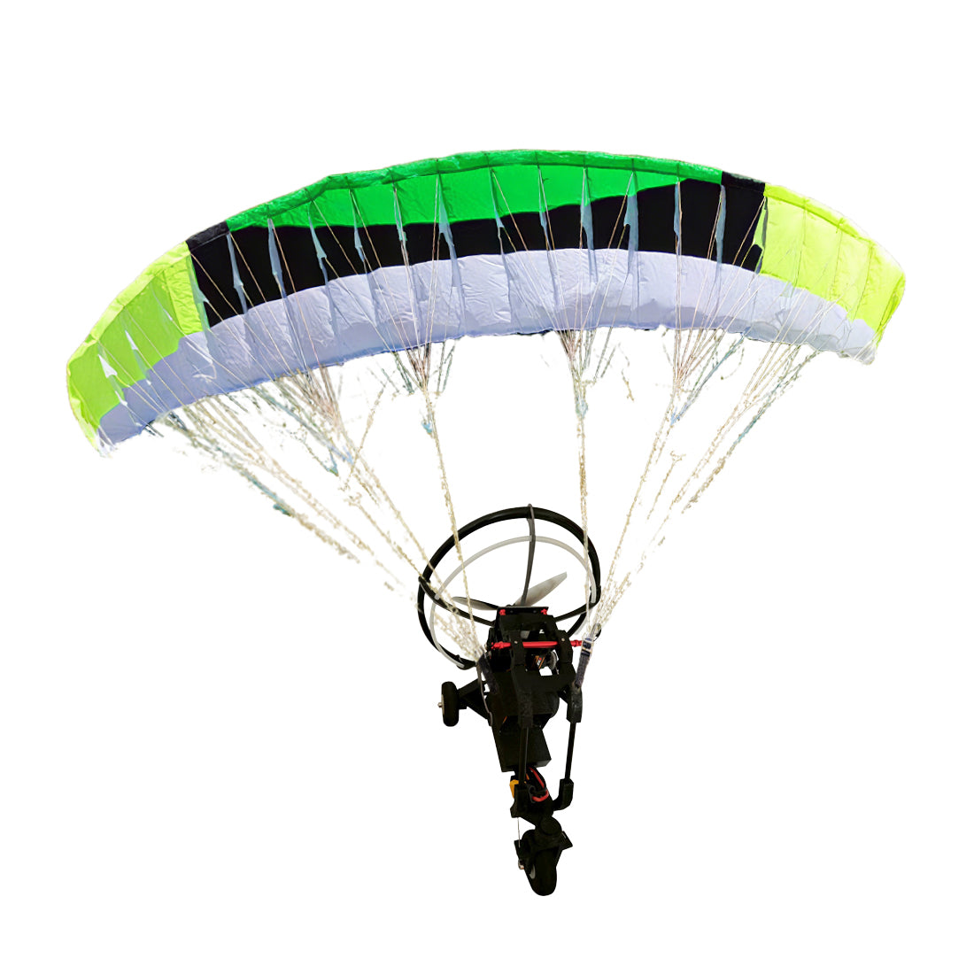 2.4G 1.8m Wingspan Nylon Canopy Fabric Electric RC Stunt Paraglider Model with Wheeled Cart (RTF Version)