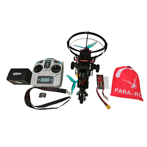 2.4G 1.8m Wingspan Nylon Canopy Fabric Electric RC Stunt Paraglider Model with Wheeled Cart (RTF Version)