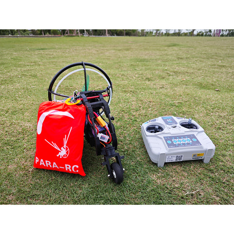 2.4G 1.8m Wingspan Nylon Canopy Fabric Electric RC Stunt Paraglider Model with Wheeled Cart (RTF Version)