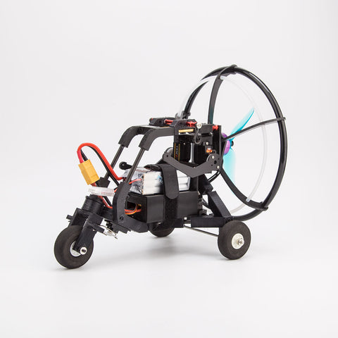 2.4G 1.8m Wingspan Nylon Canopy Fabric Electric RC Stunt Paraglider Model with Wheeled Cart (RTF Version)