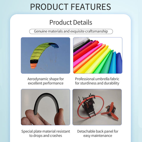 2.4G 2.36m Wingspan Nylon Canopy Fabric Electric RC Stunt Paraglider Model (RTF Version)
