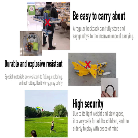 2.4G RC Electric Stunt Mini Paraglider Model High-Altitude Stunt Flight Paraglider Toy (RTF Version)