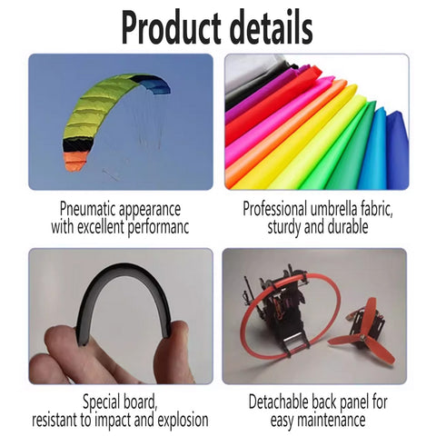 2.4G RC Electric Stunt Mini Paraglider Model High-Altitude Stunt Flight Paraglider Toy (RTF Version)