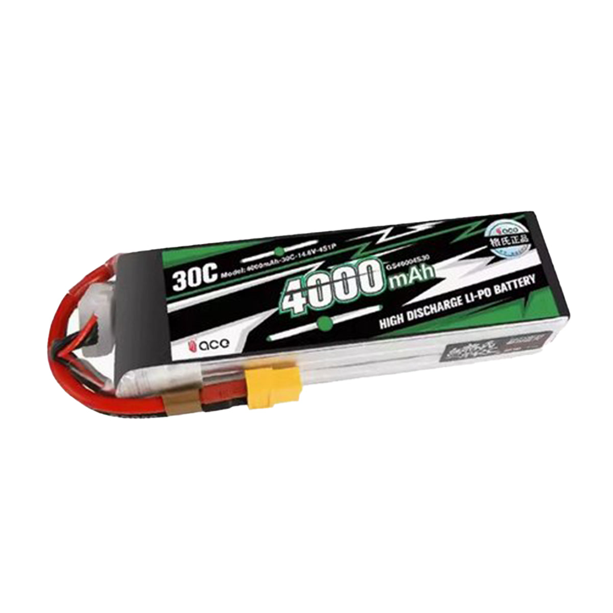 4S 4000mAh LiPo Battery with XT60 Connector for JCZK 300C | RTRhobby