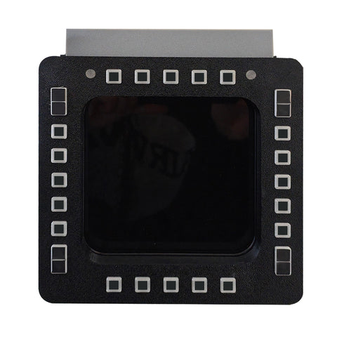 5-Inch 2K 24-Key Fighter Jet MFD-Panel for PC Flight Sims, Compatible with JF-17, F/A-18, F16