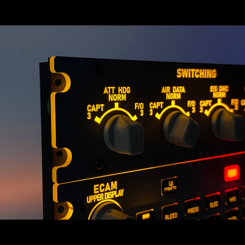 Rowsfire A109 V3.0 A32X Full Size ECAM Home Cockpit Panel for MSFS 2020/2024, FENIX, FBW on Windows