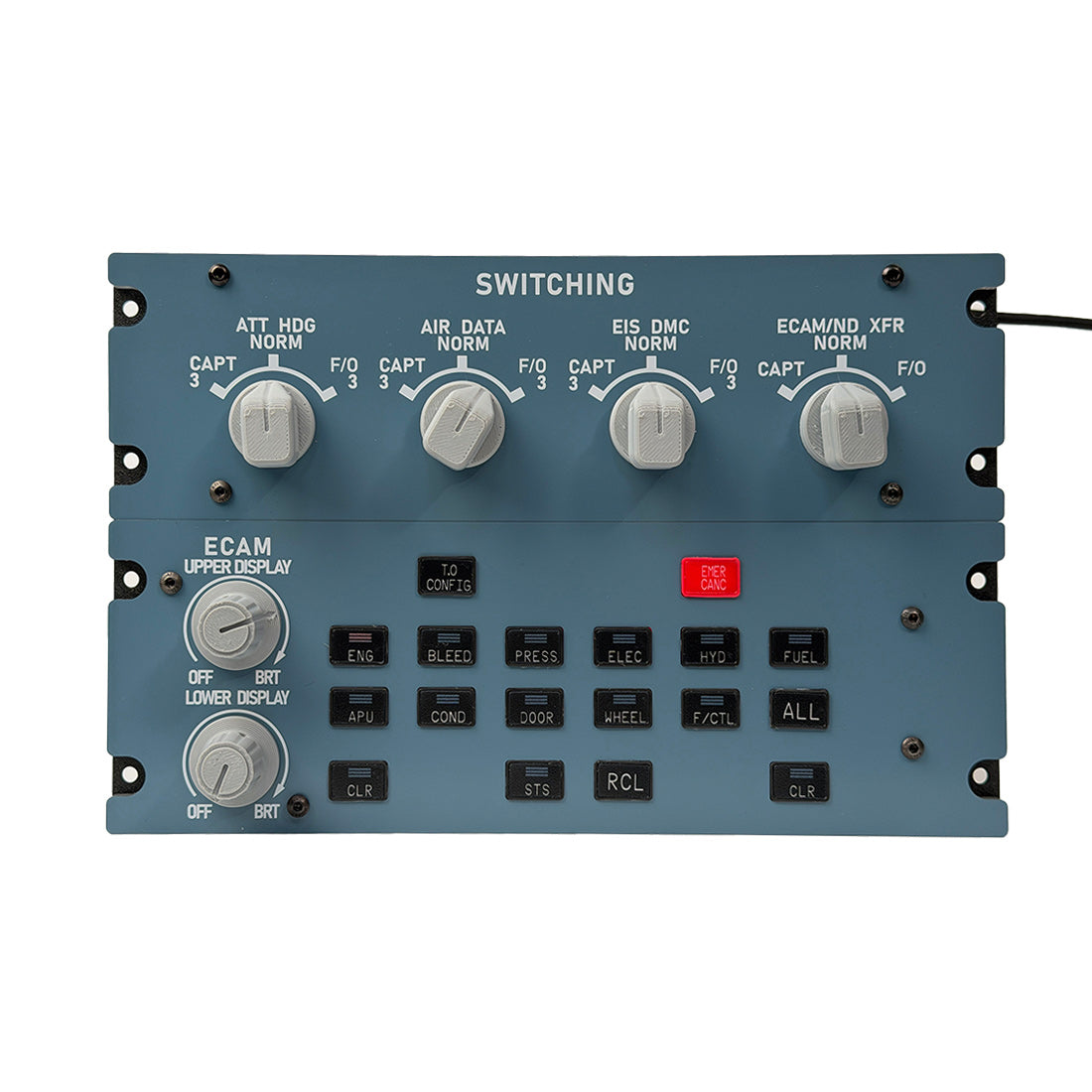 Rowsfire A109 V3.0 A32X Full Size ECAM Home Cockpit Panel for MSFS 2020/2024, FENIX, FBW on Windows