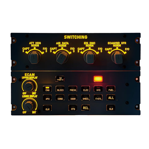 Rowsfire A109 V3.0 A32X Full Size ECAM Home Cockpit Panel for MSFS 2020/2024, FENIX, FBW on Windows