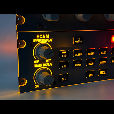 Rowsfire A109 V3.0 A32X Full Size ECAM Home Cockpit Panel for MSFS 2020/2024, FENIX, FBW on Windows