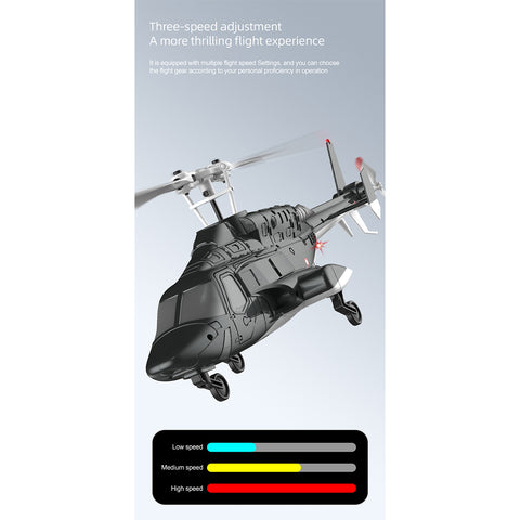 A61 1/53 Scale Air-wolf 2.4G 4CH Single Rotor Flybarless Mini RC Helicopter Model with Optical Flow Altitude Hold (RTF Version)